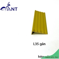 Nẹp Đồng L35 gân Nẹp đồng chữ L Nẹp đồng chống trơn nẹp ốp cầu thang giá 1m ANT-KL