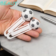 BEAUT 3D Football Bookmarks, Stylish Design Unique Decorative 3D Printed Soccer Field Bookmark, High