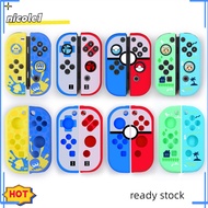 NICO 1 Set Silicone Case For Nintendo Switch Joy Con Splatoon 3 Switch Controller Cover
