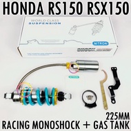 225MM NITRON MONOSHOCK GAS TANK HONDA RSX150 RS150 ABSORBER SUSPENSION RS RS150R RSX GANTUNG BELAKAN