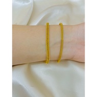 EMAS BANGKOK GELANG TANGAN BELUT DORA