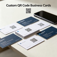 Custom QR Code Business Card Personalized Scannable QR Card for Social Media Payment Contact