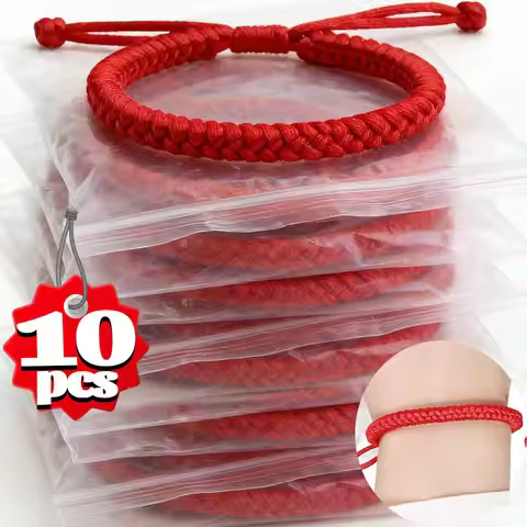 Tibetan Thread Buddhist Bracelet Handmade Knot Amulet Red Rope Bangles Lucky Bracelet