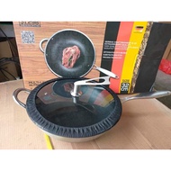 K1252 32cm不锈钢炒锅，ready stock