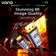 Llano USB C để DisplayPort 1.4 Cáp Thunderbolt 3/4 để 8k60hz 4K144hz dp hai chiều Loại-C để dp 1.4 c