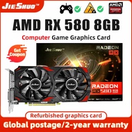 COD ✼♕✉JIESHUO Graphics Card AMD RX 580 8G GDDR5 GPU rx580 8gb Video card 256Bit 2048SP Computer GPU