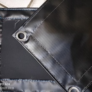 PROMO TERPAL TENDA 3X3 TERPAULIN SEMI KARET HITAM"KOREA - veestore01