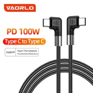VAORLO 90 Degree Charging Cable 0.5M/1M/2M/3M Type C Fast Charge Cable 100W USB C to USB C Cable PD 30W Type C to Lightning Charger Cord Compatible with iPhone 14 OPPO Samsung Galaxy S21 MacBook Air2020 iPad Pro 2018/2020