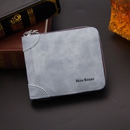 Menbense New Men's Short Wallet Fashion Business Men's Zipper Bag Coin Purse Men's Wallet Wallet