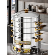German Electric Steamer Commercial Large Capacity Electric Steamer Stainless Steel Steamer Multi-Fun
