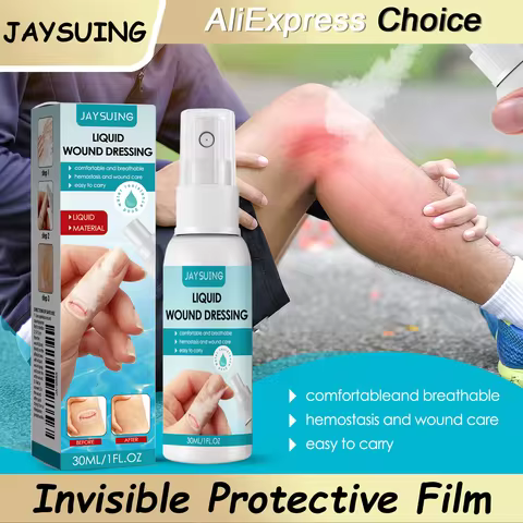 Liquid Bandage Spray Cleansing Waterproof Wound Care Spray Invisible Protective Film Transparent Liq