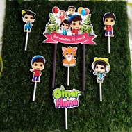 Omar hana Cake Topper Barakallah birthday Cake decoration