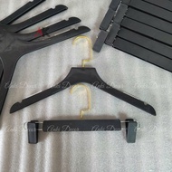 COMBO of 50 women's black imitation wood plastic clothes hangers, clothes hangers, plastic clothes h