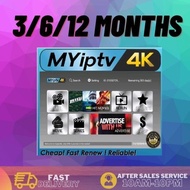 MYIPTV4K / IPTV4K | RENEW TOPUP LANGGANAN RELOAD 3 / 6 / 12 BULAN months MYIPTV IPTV 4K
