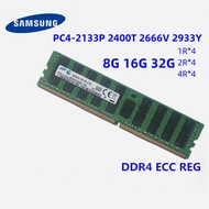 X99 Server Memory Strip Samsung SK 8G 16G 32G DDR4 ECC REG RAM PC4-2133P 2400T 2666V 2933Y MHz 1R x 