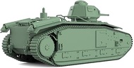 Unpainted 1/160 N SCALE Railway Military Model Kit France B1 Heavy Tank (Phase II)