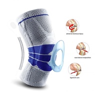 [1 Piece] Knee Guard Brace Compression Sleeve Elastic Wraps Silicone Gel Spring Support Sports Pelindung Lutut Sukan