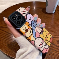 CrashStar Cartoon Cute Animal Silicone Soft Phone Case For iPhone 15 14 13 12 11 Pro Max XS XR X 8 7 Plus + SE 2020 Shockproof Phone Casing Cover With Full Cover Lens Camera Protection Hot Sale