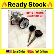 MODENAS CT115 ACE115 CT 115 ACE 115 MAIN SWITCH SET IGNITION SWITCH KEY SUIS KUNCI SET LOCK ASSY CT1
