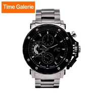Alexandre Christie ALCW9205MCBTBBA Chronograph Black Dial with Black Stainless Steel Strap Analog Men's Watch