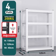 【Tahan Beban 1000KG】 Rak Besi / Rak Besi Siku 5 Susun/ Rak Gudang Besi/ Besi Siku Lubang  /Rak Gudan