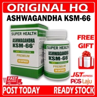 Ksm 66 Ashwagandha Herbal Supplement for Better Overall Body Original HQ Ready Stock Free Gift