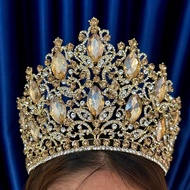 Pageant Crown Rhinestone Crown Baroque Vintage Wedding Tiara