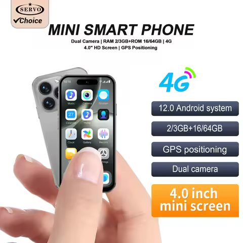 SERVO S16 Mini 4G LTE Android Pocket Smartphone 16GB/64GB Play Store WiFi GPS Dual SIM Dual Camera 4