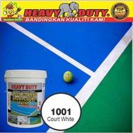 1001 white ( 18L ) HEAVY DUTY CEMENT FLOOR COATING / SPORT COURT PAINT / EXTERIOR &amp; INTERIOR / BASKETBALL 18 liter