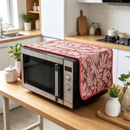 Microwave Oven Dust Cover 30cm x 90cm Oven Dustproof Cover Breathable Cotton Linen Microwave Dust Pr