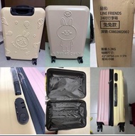 中國信託 24吋 雙面雙色 行李箱 Line 兔兔