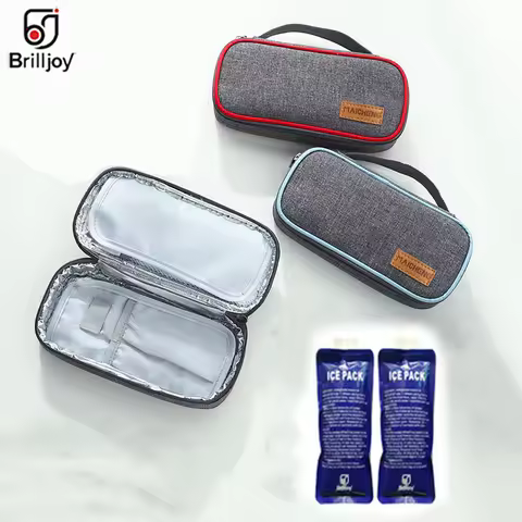 Brilljoy Medical cooler bag Insulin portable refrigerated box Drug insulated bag ice bag Environment