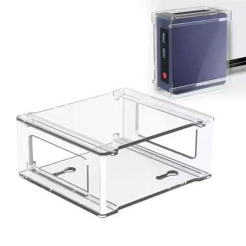 Vertical Stand for Beelink S12 Pro Mini Desktop Upright Stand Pc N100 Host Storage Base Transparent