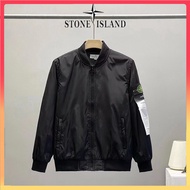 Ready Stock Stone island 100% Original Authentic Spring and Autumn Embroidery Thickened Cotton Coat 