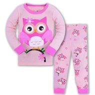 [clearance] hkbaby owl pink pyjamas