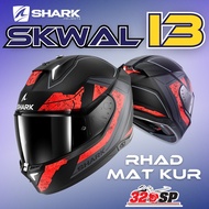 หมวกกันน็อค SHARK SKWAL I3 สปอยเลอร์มีไฟ !!320SP #12 BLANK SP MAT KAK L (59-60)
