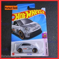 Hot Wheels Fiat 500e 2024 Compact King Collections Series Grey Fiat 500 E Kereta Mainan Car Toy Hotw