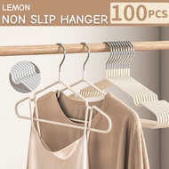 【LEMON】100PCS Hanger Baju Stainless Steel Hanger Penyangkut Baju Hanger Premium Adult Hanger 衣架 Clot
