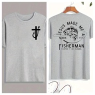 MaiBao.MJesus Made Me a Fishermen svg Fathers Day svg, fisher of men svg, christian shirt for men, c