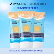 3W Clinic Intensive UV Sunscreen Cream SPF50 PA+++ 70ml*3 Pack