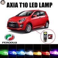 IP 1PC LED Perodua Axia T10/W5W Bulb Small Headlight Axia lamp LED Dome Light Car Boot Mentol Lampu 