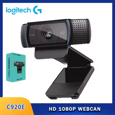 Logitech C920e C920 HD Smart 1080p Mic-Enabled Live Anchor Webcam For Desktop Laptop Office Meeting 