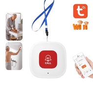 WiFi Wireless Caregiver Pager Emergency Call Button for Elderly at Home, SOS Panic Button