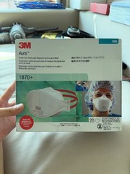 半價！全新 英國製 20個裝 3M” Aura™ N95 即棄醫用防護口罩 (20個/盒) Aura 醫療外科防護口罩1870+ 健康用品 surgical mask