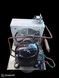 ชุดคอมพร้อมแผงร้อน ตู้แช่ คอมเพรสเซอร์ FL29S14QZA ขนาด1/2 แรง น้ำยา R134 สำหรับตู้แช่อุณหภูมิ LBP 1-