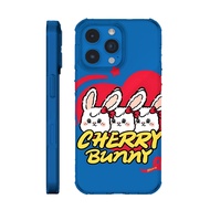 Cute Rabbit Motif Hardcase Iphone 14 pro Iphone 15 Plus Iphone 12 pro Iphone 7/8 Iphone 15 HP Case