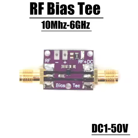 RF Biaser Bias Tee 10MHz -6GHz RF DC blocker Coaxial feed for HAM radio RTL SDR LNA Low Noise broadb