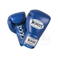 Windy Boxing Store 🥊 BGL-BL ถุงมือผูกเชือก Windy สีน้ำเงิน Windy Pro Boxing Gloves -Blue นวมชกมวย หน