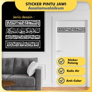 ASSALAMUALAIKUM JAWI STICKER PINTU / CP02