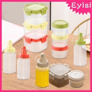 [Eyisi] 4 Pieces Bottles for Liquids Portable Spice Bottle Empty Spice Jars